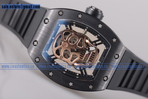 Richard Mille RM052 Watch PVD Gold Skull Perfect Replica - Click Image to Close